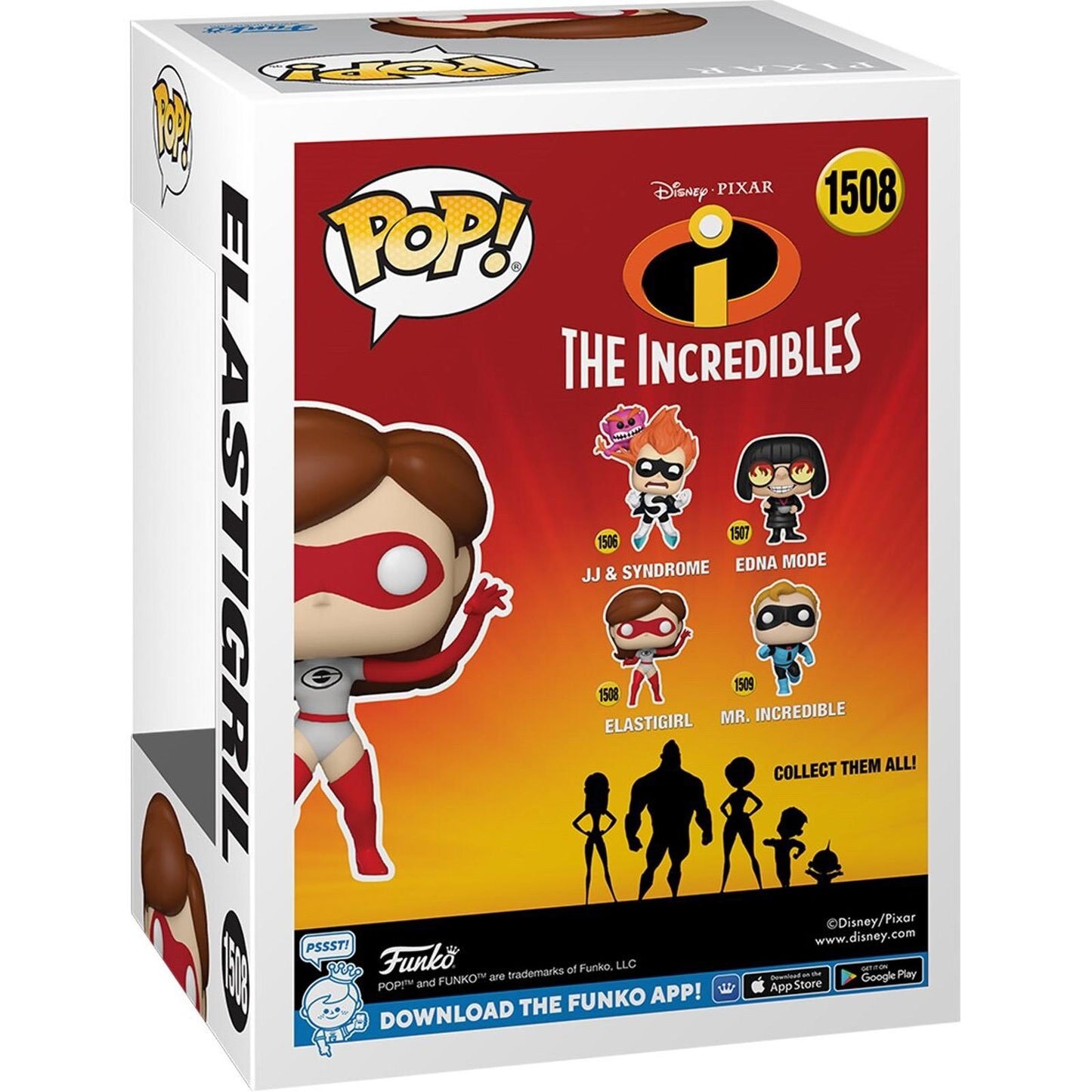 Funko Pop Disney Pixar Elastigirl (CHASE) #1508 With Protector B&W IN HAND