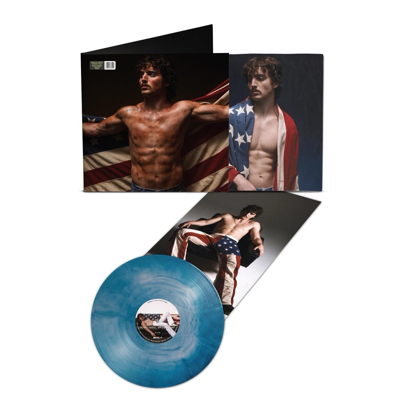 Benson Boone AMERICAN HEART Translucent Sea Blue Galaxy Vinyl SHIPS NOW