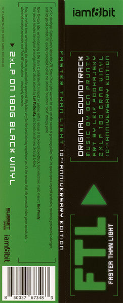 Ben Prunty : FTL: Faster Than Light Original Soundtrack (10th Anniversary Edition) (2xLP, Album, RE)