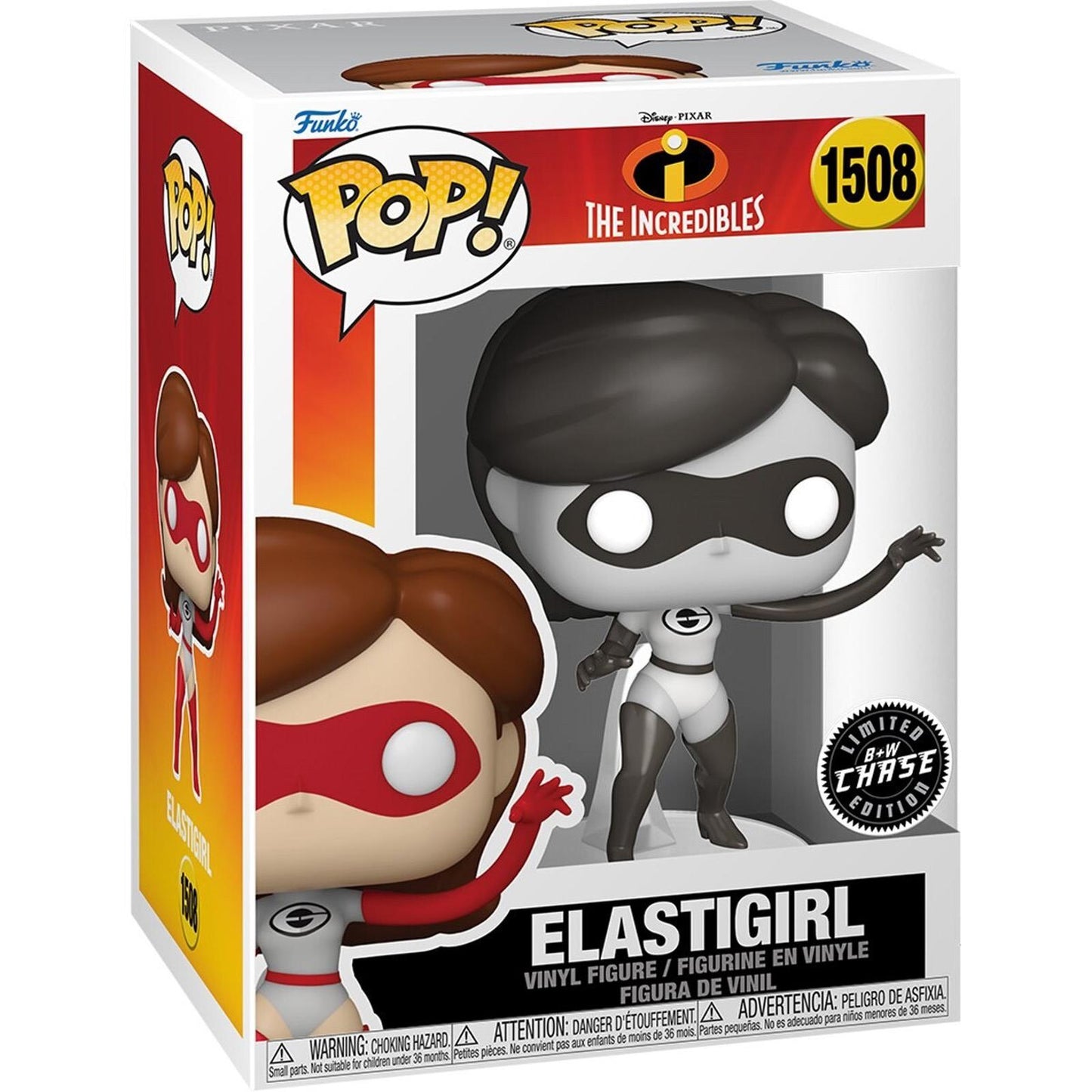 Funko Pop Disney Pixar Elastigirl (CHASE) #1508 With Protector B&W IN HAND
