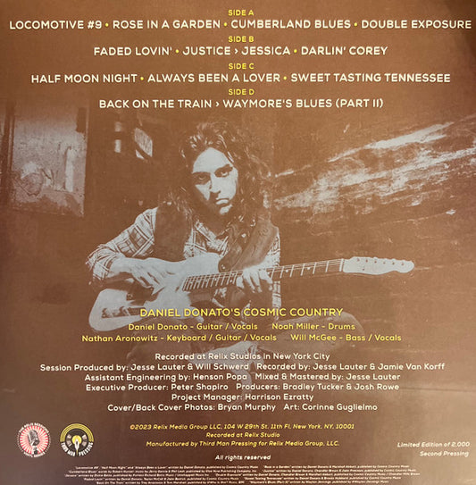 Daniel Donato's Cosmic Country : The Relix Sessions (Recorded Live at Relix Studio, 4/22/2022) (2xLP, Ltd, RP, Cos)