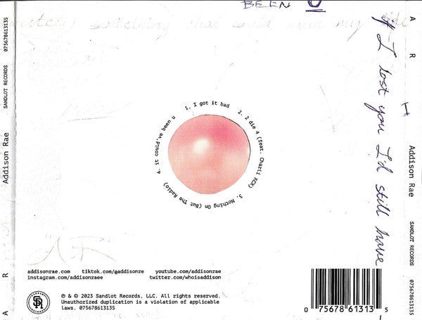Addison Rae : AR (CD, EP, Ltd)