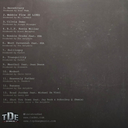 Isaiah Rashad : Cilvia Demo (2xLP, Album, RE, Cre)