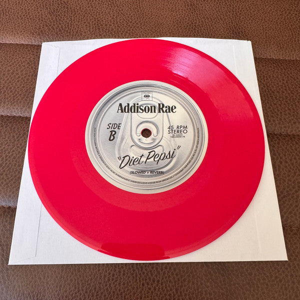 Addison Rae : Diet Pepsi (7", Single, Ltd, Sig)