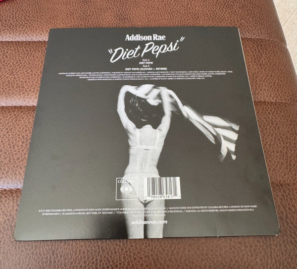 Addison Rae : Diet Pepsi (7", Single, Ltd, Sig)