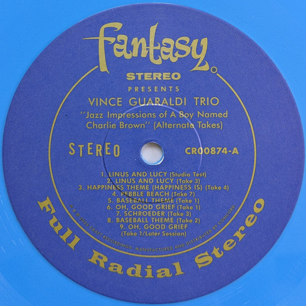 Vince Guaraldi Trio : Jazz Impressions Of A Boy Named Charlie Brown (Alternate Takes) (LP, Album, RSD, Ltd, RE, Sky)