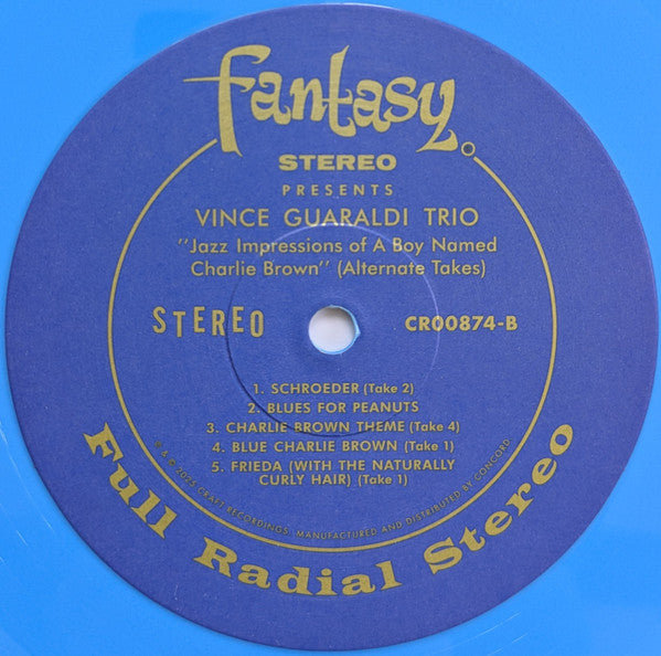 Vince Guaraldi Trio : Jazz Impressions Of A Boy Named Charlie Brown (Alternate Takes) (LP, Album, RSD, Ltd, RE, Sky)