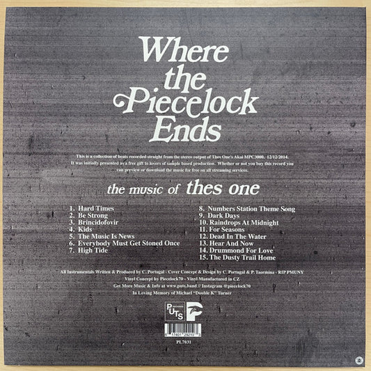 Thes One : Where The Piecelock Ends (LP, Album, Ltd, RE, Cle)
