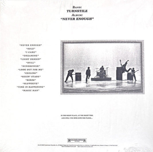 Turnstile (2) : Never Enough (LP, Album, Ltd, See)