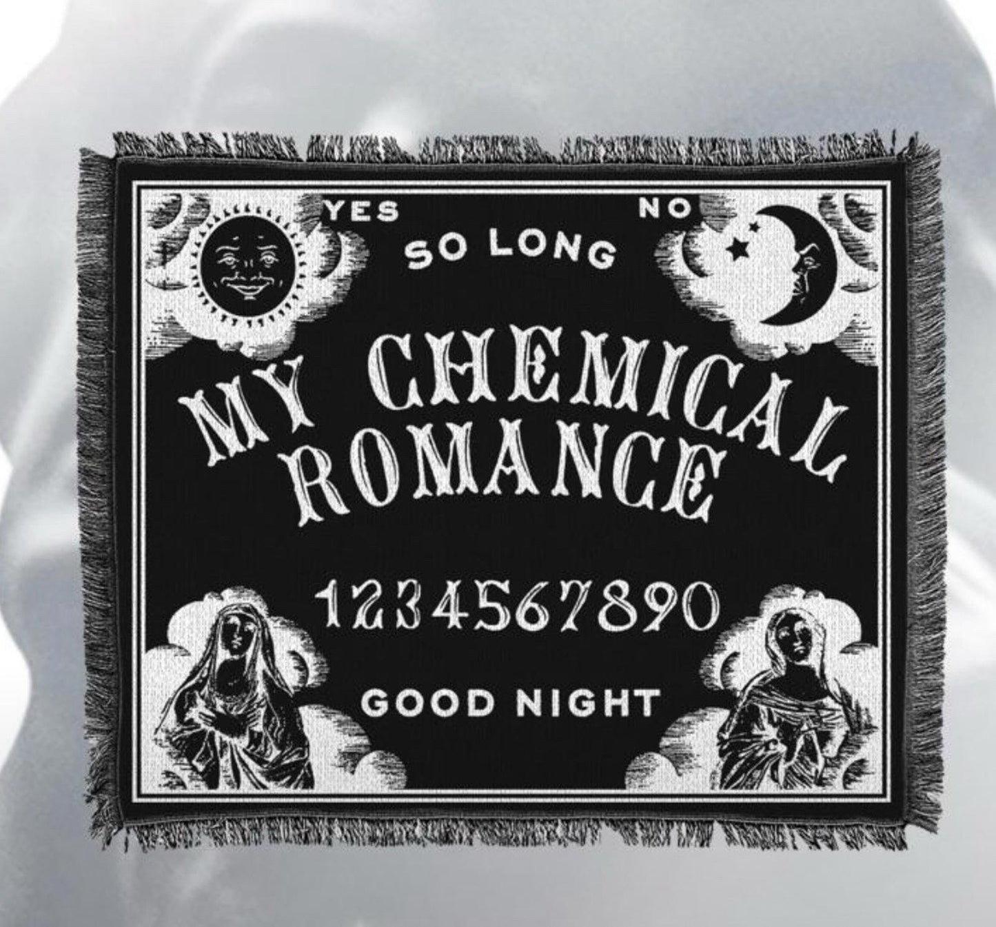 My Chemical Romance MCR SPIRIT BOARD THROW BLANKET BRAND NEW SOLD OUT