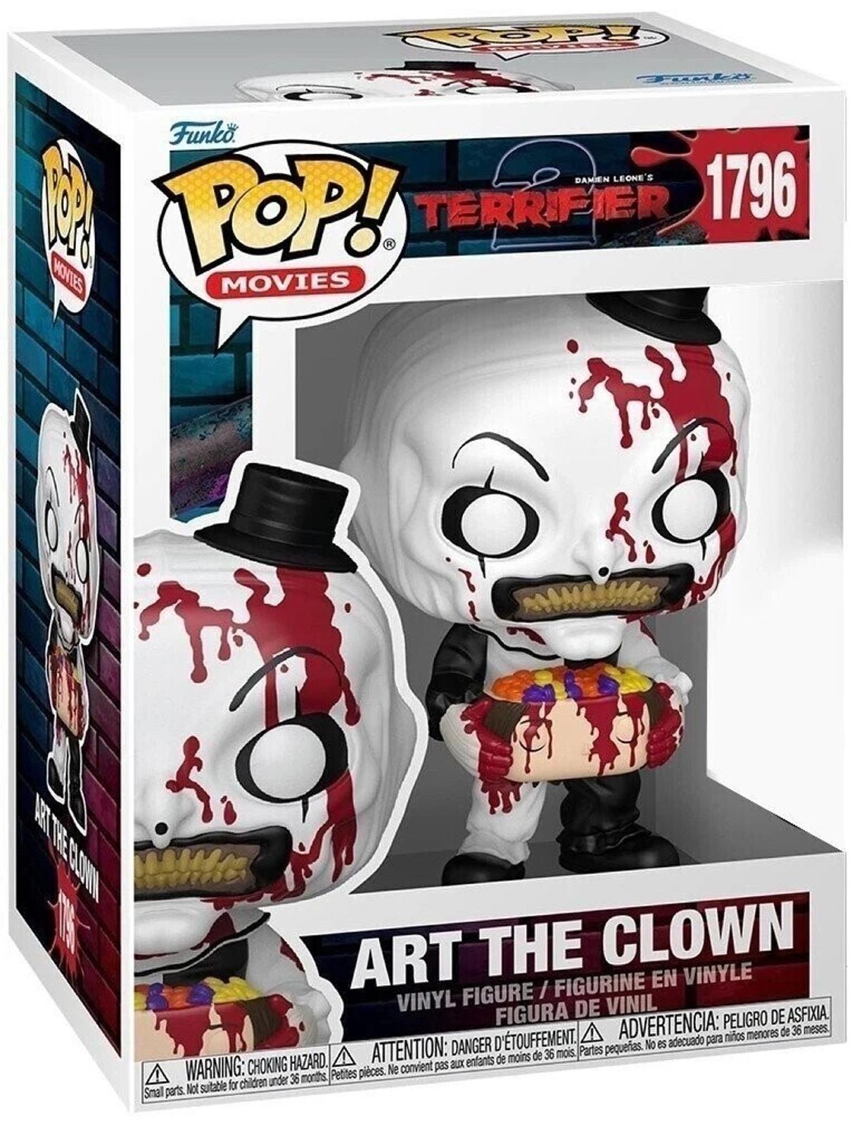Funko Pop! Terrifier 2: Bloody Art the Clown #1796 Figure with CASE SHIPS TODAY