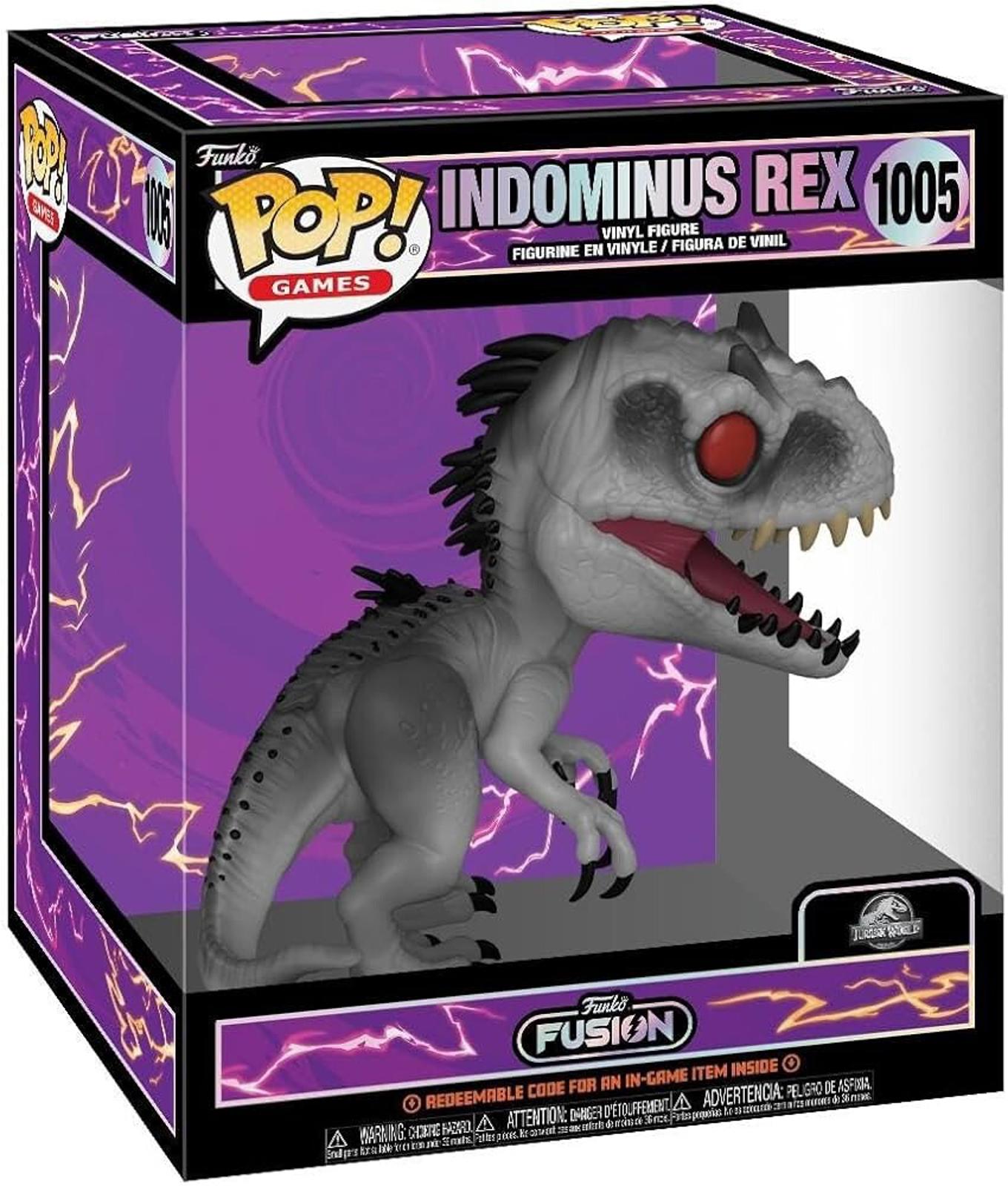 PURPLE INDOMINUS REX FUNKO FUSION COMMON FUNKO POP MINT IN HAND 🦖