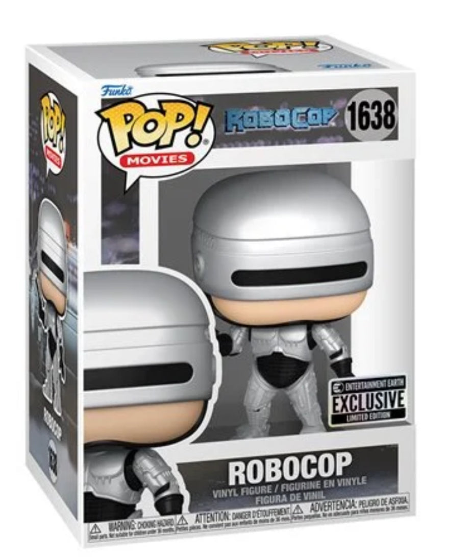 RoboCop Metallic Funko Pop! Vinyl Figure #1638 - EE Exclusive With Protector