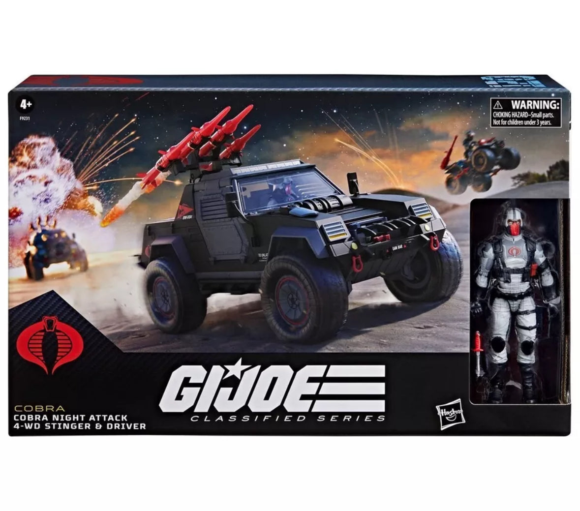 G.I. Joe Classified 6" Scale Vehicle - Cobra Night Attack 4-WD Stinger