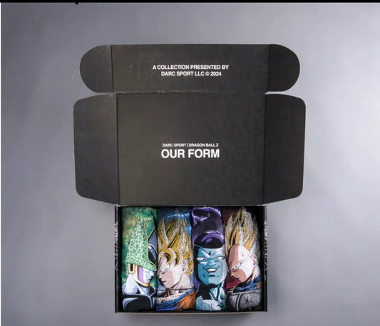 CONJUNTO DE CAJA CON CAPUCHA CON CAPUCHA DRAGON BALL Z EN NEGRO