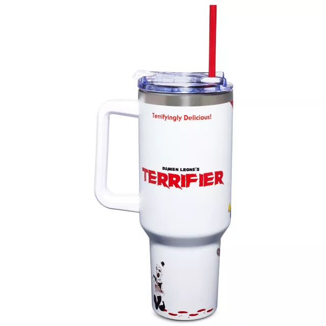 Art The Clown Crispies Travel Tumbler with Straw 40 oz. TERRIFIER