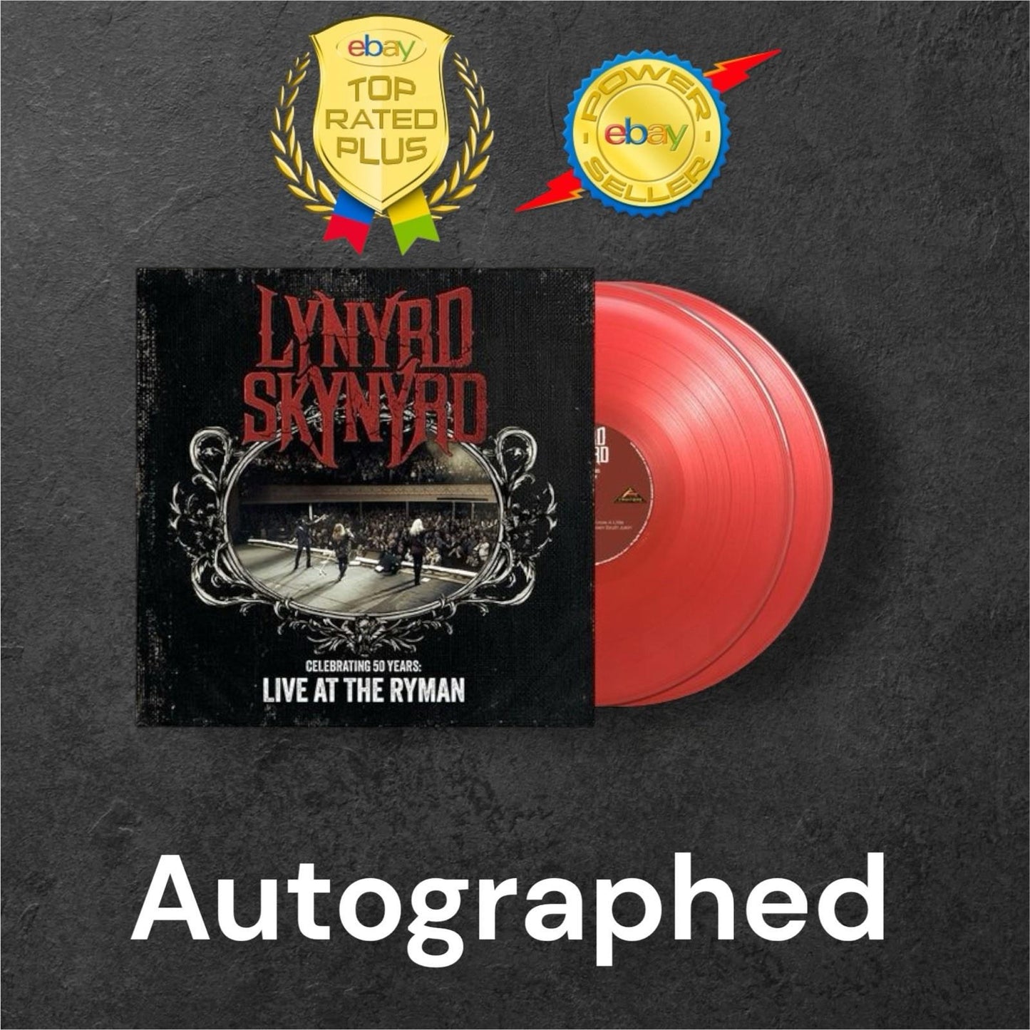 Lynyrd Skynyrd SIGNED 2LP Record Live At The Ryman Red Autographed Vinyl IN HAND
