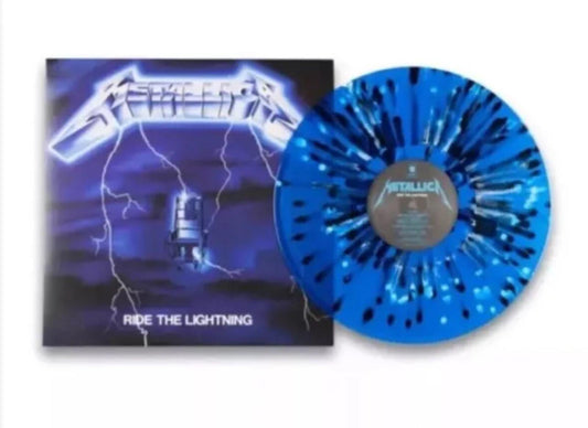 Metallica - Ride The Lightning BLUE SPLATTER Anniversary Vinyl ~ In Hand 💿🔥