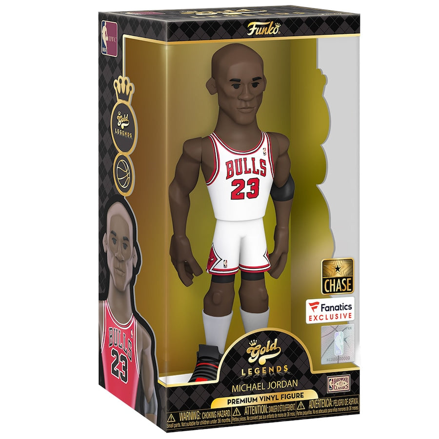 Michael Jordan Chicago Bulls Funko Fanatics Exclusivo 12 pulgadas. ¡Estallido! Figura ORO de vinilo premium (VARIANTE CHASE)