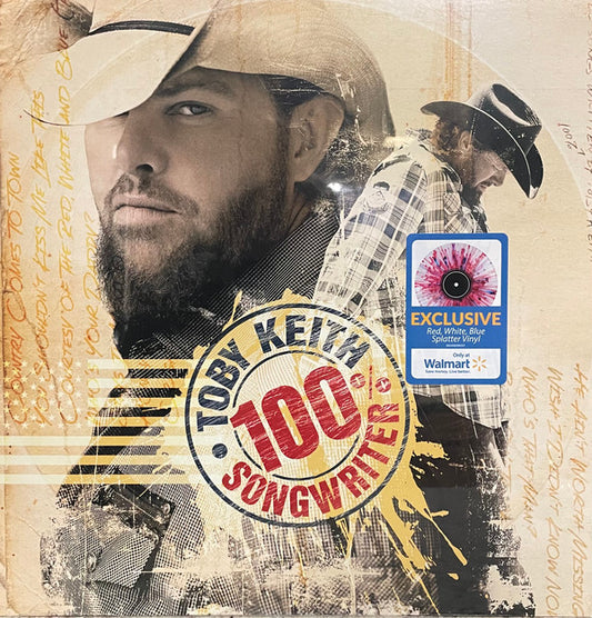 Toby Keith : 100% Songwriter (LP, Comp, Red)