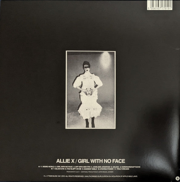 Allie X : Girl With No Face (LP, Album, Gat)