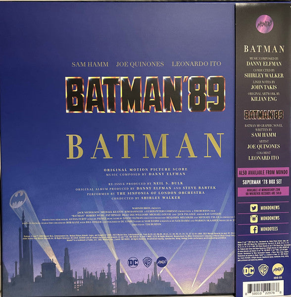 Danny Elfman : Batman (Original Motion Picture Score) (Box, Ltd, RE, SDC + LP, Album, RE, RM, Bla)