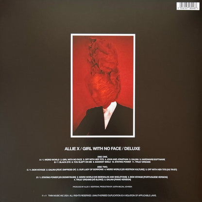 Allie X : Girl With No Face (Deluxe) (LP, Red + LP, Yel + Album, Dlx)