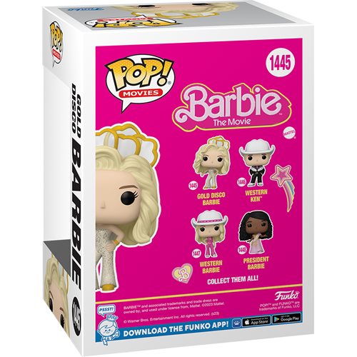 Barbie Movie Gold Disco Barbie Pop! Vinyl Figure #1445 (January 2024)