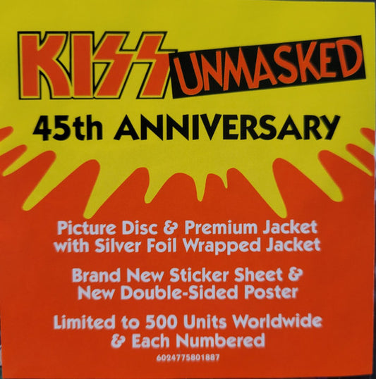 Kiss : Unmasked  (LP, Ltd, Pic, 45t)
