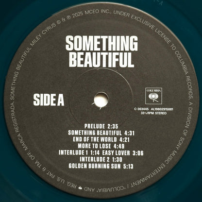 Miley Cyrus : Something Beautiful (LP, Album, Ltd, Sea)