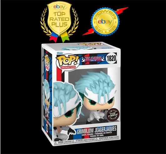 Funko Pop! Vinyl Figure Bleach Grimmjow Jeagerjaques #1820 Chase IN HAND
