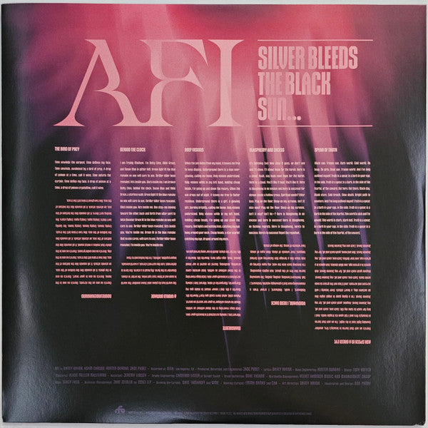 AFI : Silver Bleeds The Black Sun... (LP, Ltd, Blu)