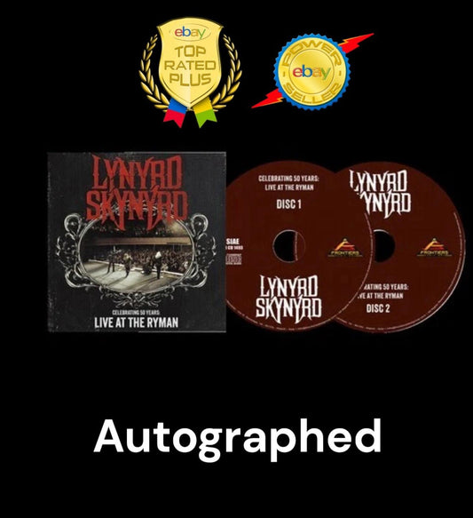 AUTOGRAPHED Lynyrd Skynyrd Celebrating 50 Years Live At The Ryman 2 CD Ships Now