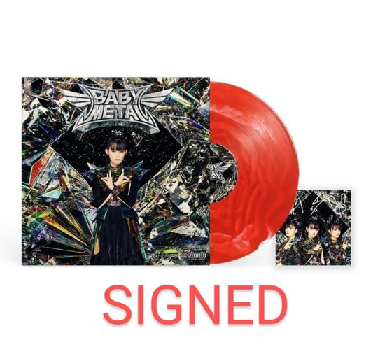 AUTOGRAPHED SIGNED Babymetal Metal Forth Su Metal Red Presale Vinyl LP