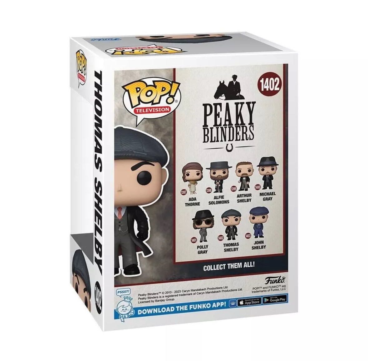 ¡Funko POP! Televisión: Peaky Blinders Thomas Shelby CHASE Figura de vinilo con protector