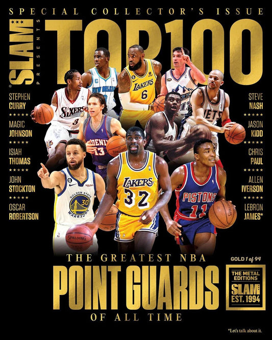 GOLD METAL: TOP 100 NBA POINT GUARDS OF ALL TIME  (#D/94) IN HAND 🏀🔥