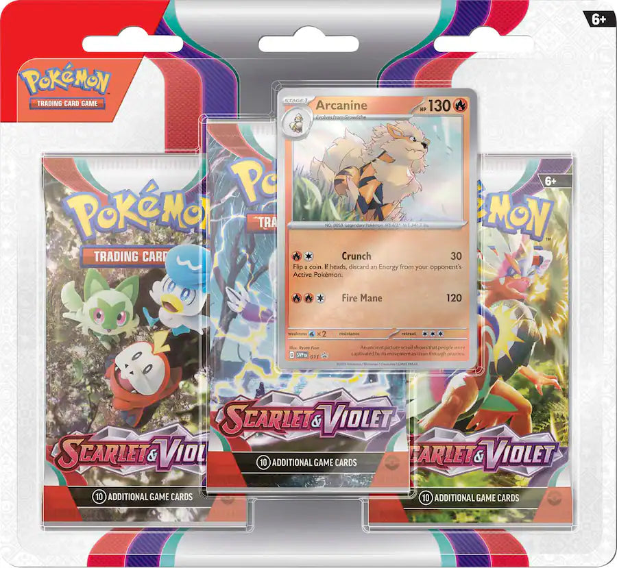 Pokémon - Trading Card Game: Scarlet & Violet 3pk Booster - Styles May Vary