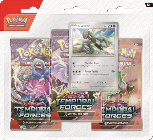 Pokémon - Trading Card Game: Scarlet & Violet— Temporal Forces 3pk Booster - Styles May Vary