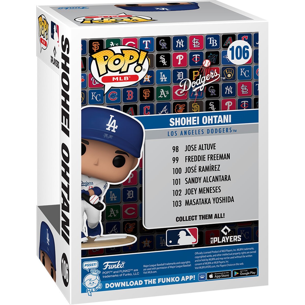 MLB Dodgers Shohei Ohtani (Home) Funko Pop! Vinyl Figure #106