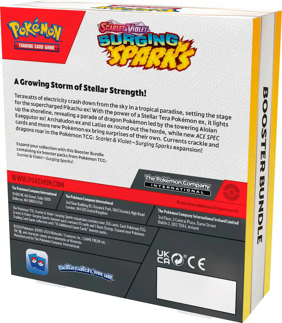 Pokémon - Trading Card Game: Scarlet & Violet - Surging Sparks Booster Bundle