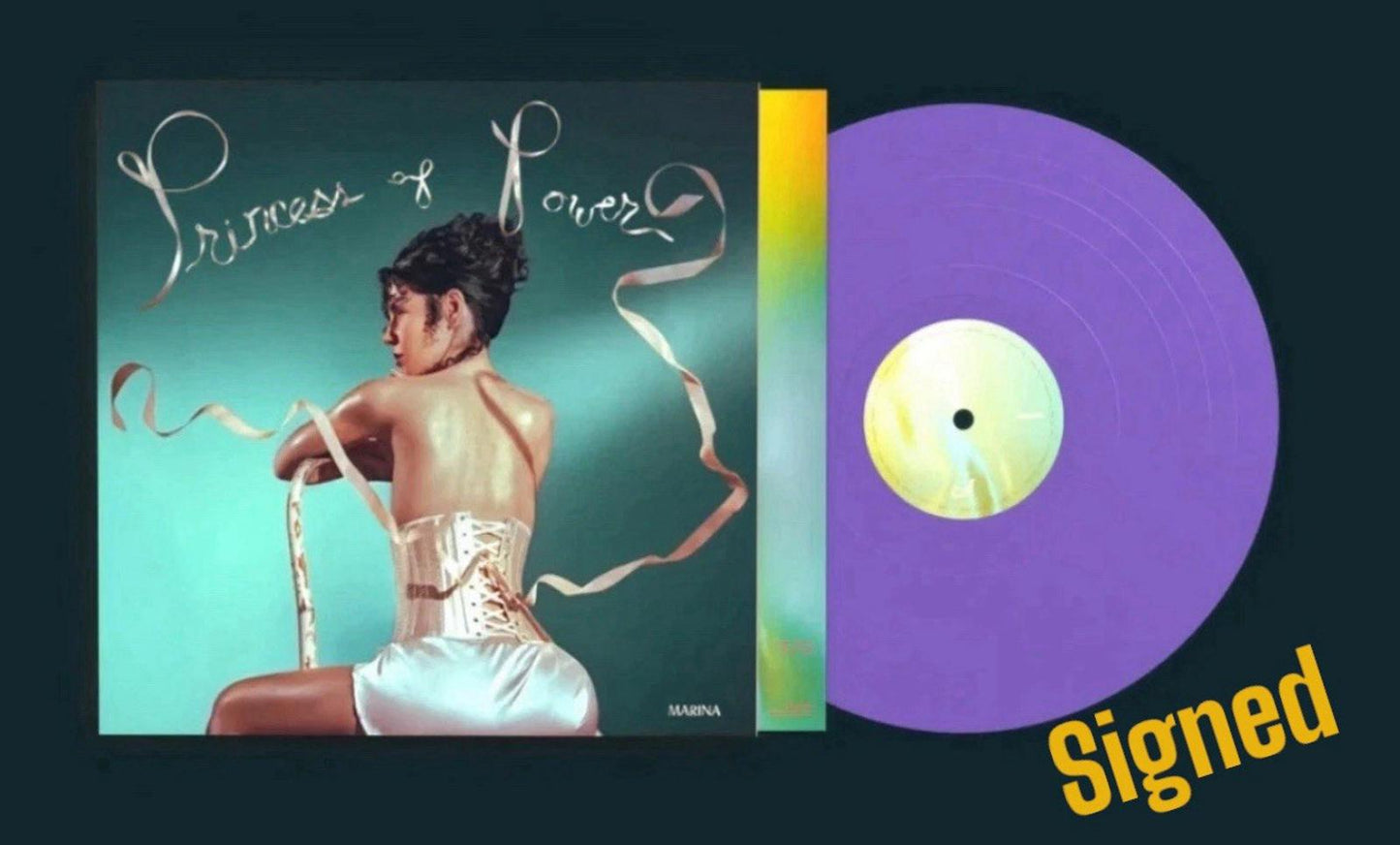 MARINA PRINCESS OF POWER  SIGNED PURPLE Vinyl SIGNED MINT IN HAND
