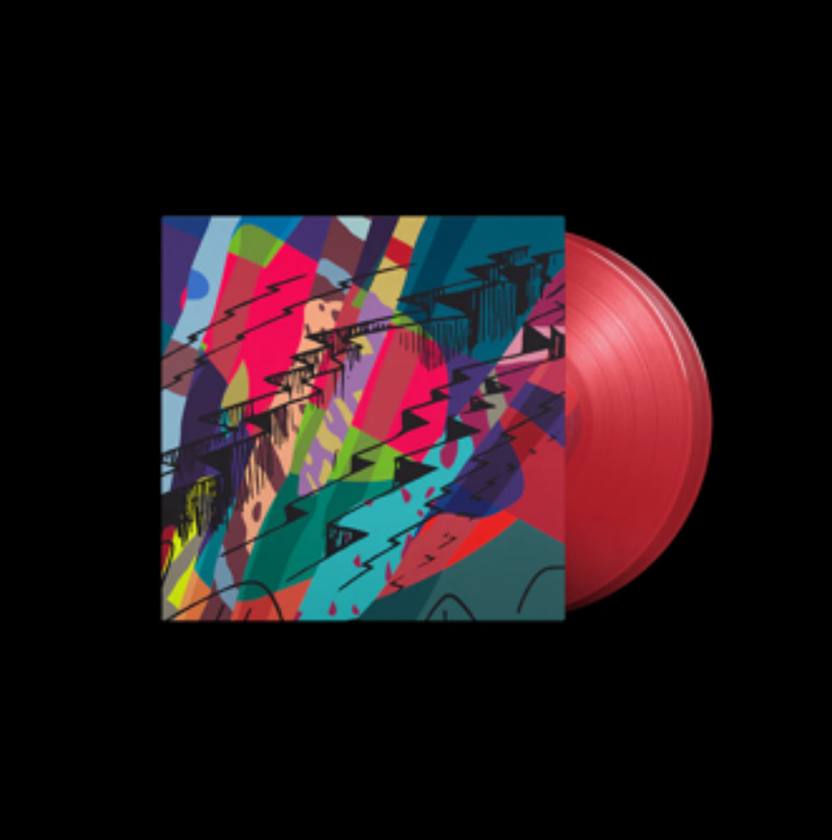 Kid Cudi - Álbum 2LP de vinilo INSANO autografiado y firmado por KAWS