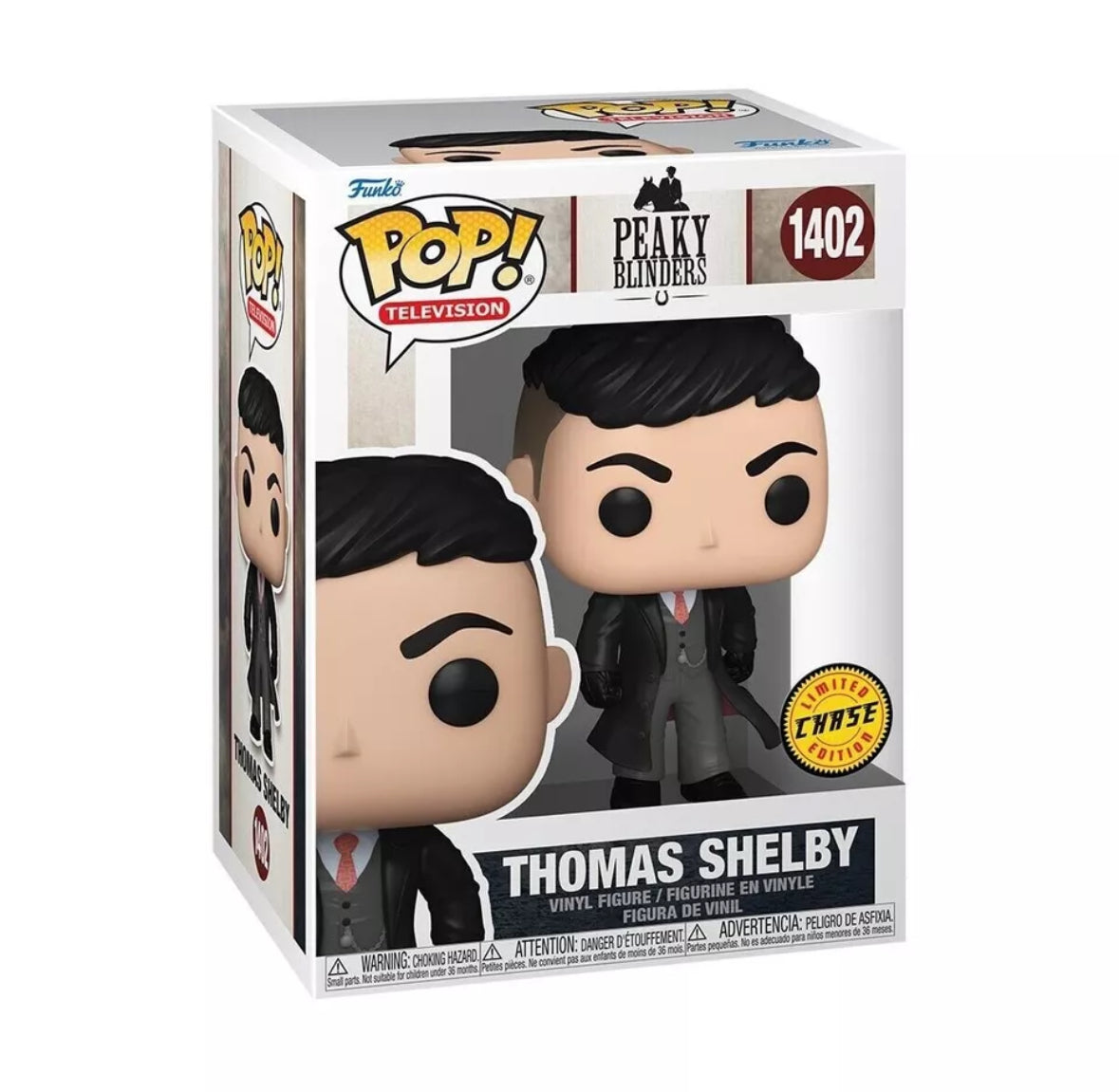 ¡Funko POP! Televisión: Peaky Blinders Thomas Shelby CHASE Figura de vinilo con protector