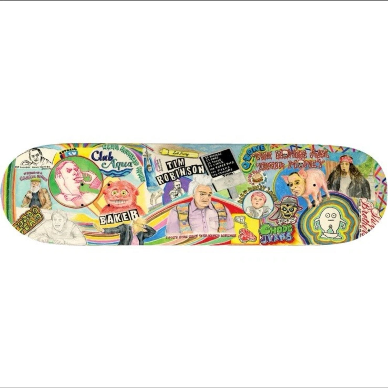 Baker x Tim Robinson Andrew Reynolds Cosmic Gumbo 8.5 Skateboard Deck