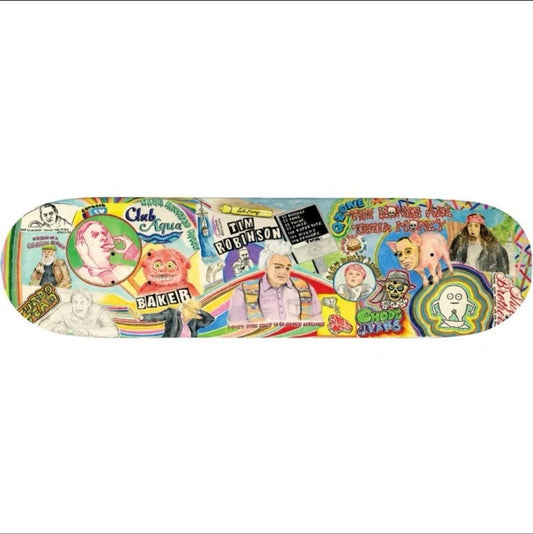 Baker x Tim Robinson Andrew Reynolds Cosmic Gumbo 8.5 Skateboard Deck