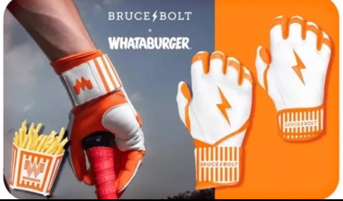 Guantes de bateo de puño largo serie WHATABURGER