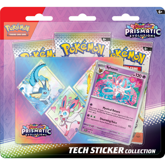 Pokemon Trading Card Games Scarlet & Violet—Prismatic Evolutions Tech Sticker Collection Sylveon