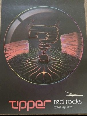 Tipper Red Rocks 2025 Poster Super Rare Sold Out SHIPS TODAY