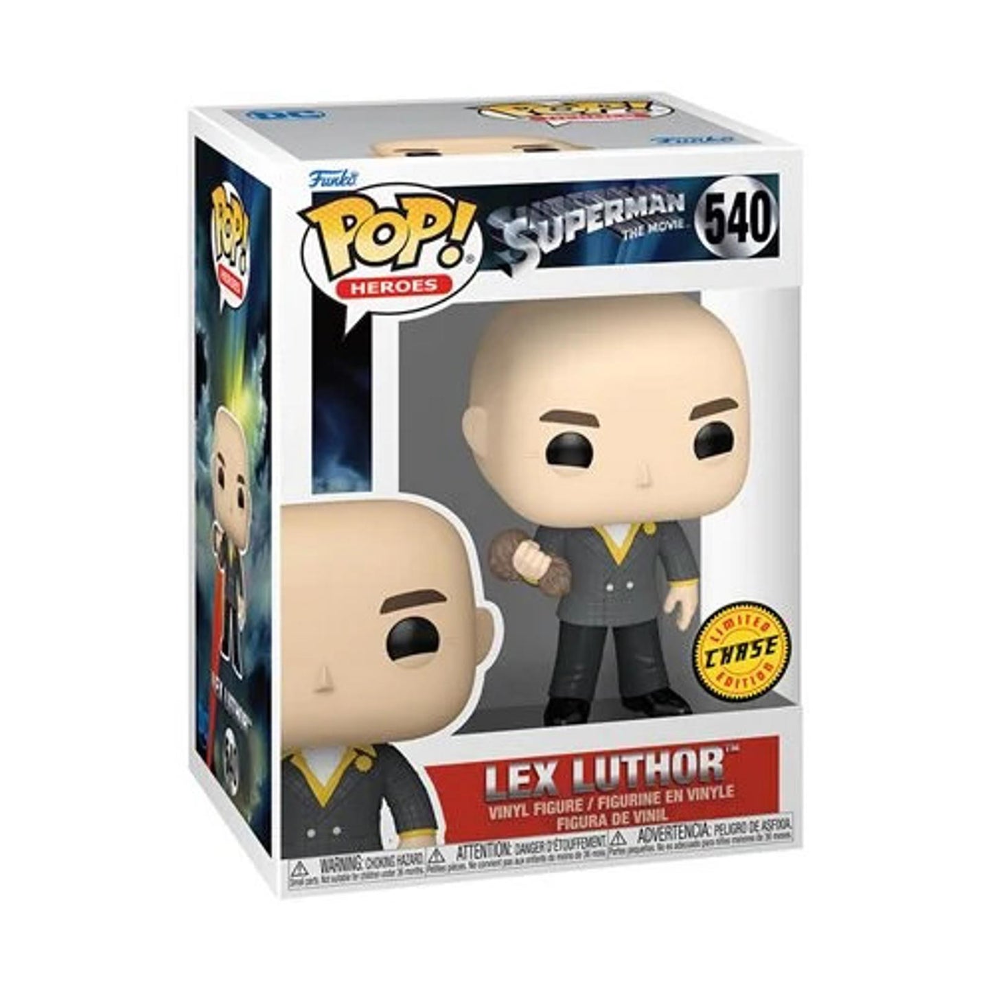 CHASE Funko Pop! Heroes: (Bald) Lex Luthor #540 Superman 1978 Movie w/Protector
