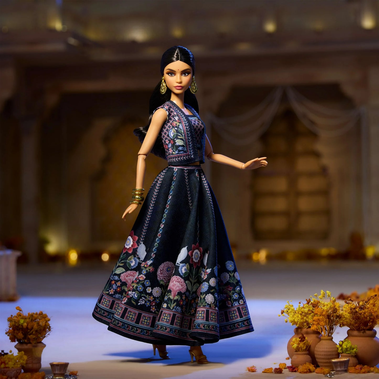 Barbie Diwali Barbie Doll by Anita Dongre Wearing Festival of Lights Look